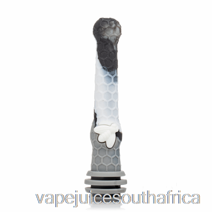 Vape Pods Stratus Honey Dipper Silicone Dab Straw Marble Grey (Black / Grey / White)